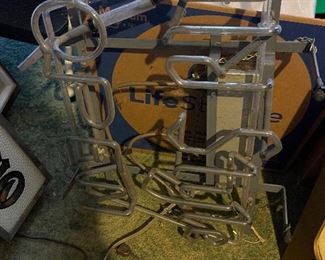 Heilmans Old Style Beer Open light up neon shield Sign"