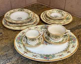 140pc Set of Vintage English Riviera Royal Worcester China