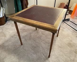 Vintage Leg-O-Matic Card Table