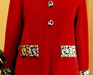 Dalmation Chenille Trim Aline Cardigan