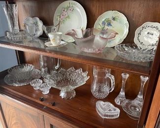 . . . decorative plates and crystal