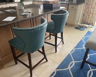 . . . love these turquoise bar stools