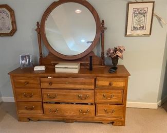  . . . and mirrored dresser