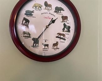 . . . animal clock