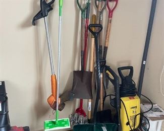 . . . and yard tools