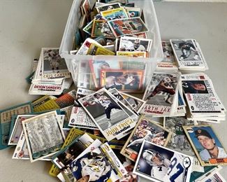 Large Lot Of Assorted 1980's And 1990's MLB And NFL Cards - Mostly Topps, Gamedays, And Upper Decks