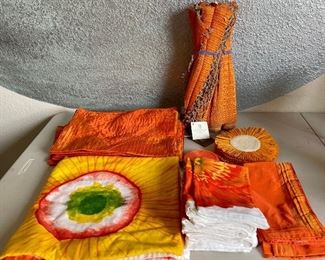 Table Top Decor - Pottery Barn Place Mats, Isaac Mizrahi Napkins And Tablecloth, And More