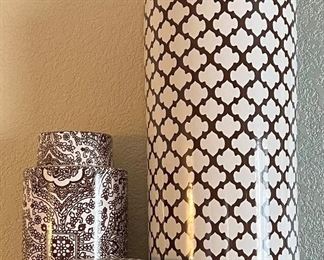 (3) Assorted Size Pottery Barn Lidded Canisters