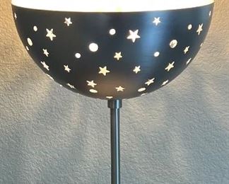 17 Inch Moon And Stars Stainless Globe Table Lamp