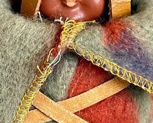 Vintage Scookum Doll Hanging Papoose (as Is)