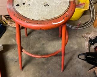 Shop - orange shop stool