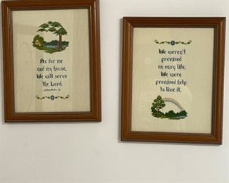 Bedroom- pictures  (needlepoint)