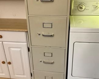 Kitchen - file cabinet between washer & dryer