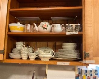 Kitchen items including 54 pc set of China “Dorset” by Royal Doulton