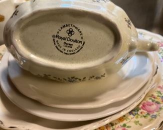 Kitchen items including 54 pc set of China “Dorset” by Royal Doulton