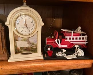 Items in and on large entertainment center 