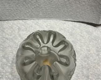 Fenton small footed satin glass vase