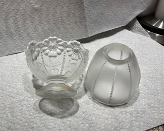 Fenton bead 2 piece fairy light With daisies 