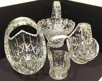 4 Crystal Baskets