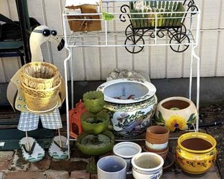Ceramic Flower Pots Rack