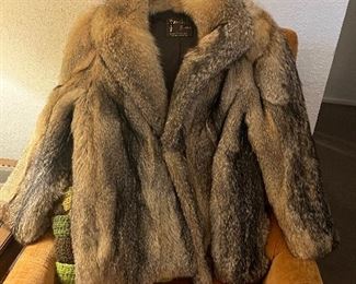 Grey fox coat- small-medium size