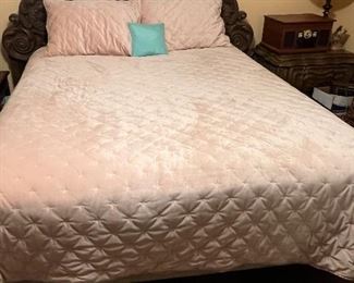 Master queen sized bed with mattresses