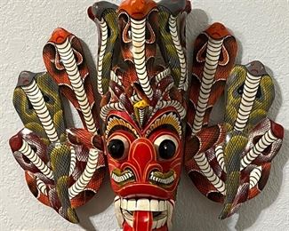 Alaskan art-Mask with snake hair
