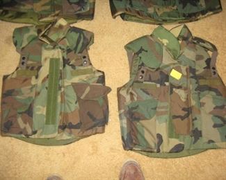 Upstairs Bedroom Right:  Body/Flack Armour U.S. Vest  2 Extra Small