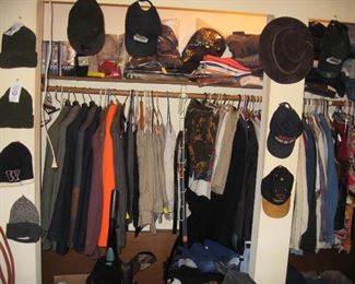 Upstairs Bedroom Middle: Men's Clothes--Hats