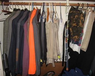 Upstairs Bedroom Middle: Men's Clothes