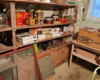 kitchen products, collector tins, vases