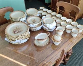 Mikasa "Whole Wheat" pattern dish set