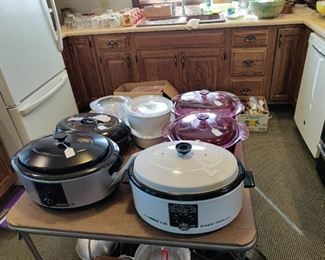 vintage kitchen and crock pots