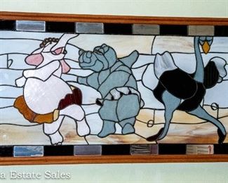 Disney Fantasia Leaded Glass Wall art