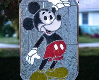 Stained Glass Mickey Mouse