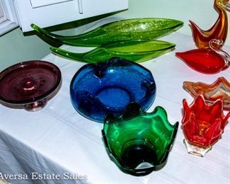 Vintage Glassware = Viking - Blenko - More!