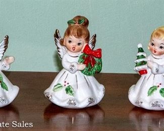 Mid Century Napco Christmas angels