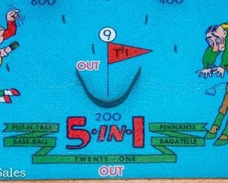 vintage pinball game