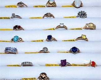 10k and 14k gold rings and jewelry