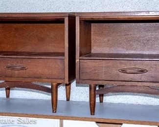 Pair of MCM Broyhill Sculptra Nightstands
