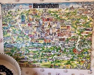 We have several of these vintage Birmingham map posters still rolled up in their original packaging 