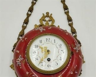 Antique French Wall Hanging Clock