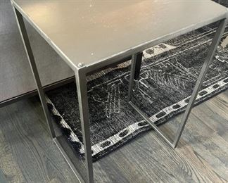 CB2 Metal Drinks Table