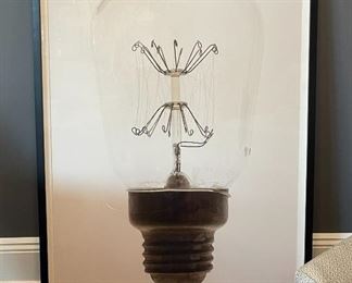 Large Trove Lighbulb Framed Artwork