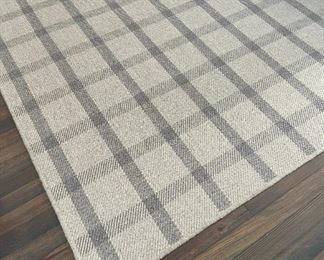 Crate & Barrel 8 X 5 Plaid Rug