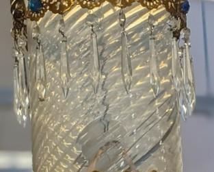 Hanging Lantern with Jewels & Prisms