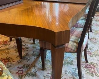 Art Deco Dining Table with Leaves & Pads
