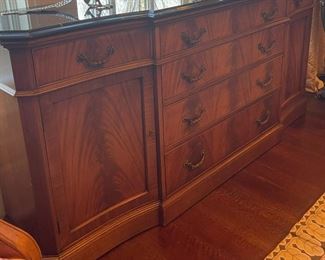 Vintage Mahogany Sideboard with Granite Top