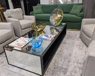 Restoration Hardware Mirrored Cocktail Table