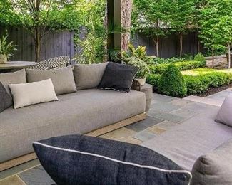 Restoration Hardware "Havana" Outdoor Sofas with Cushions & Covers ($3500 each new)